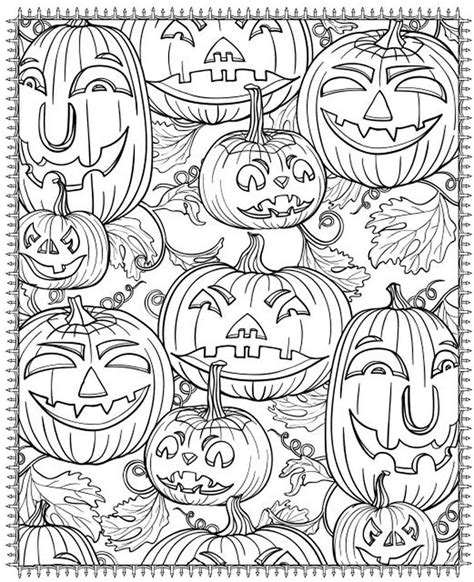 printable halloween coloring pages  adults pumpkin coloring