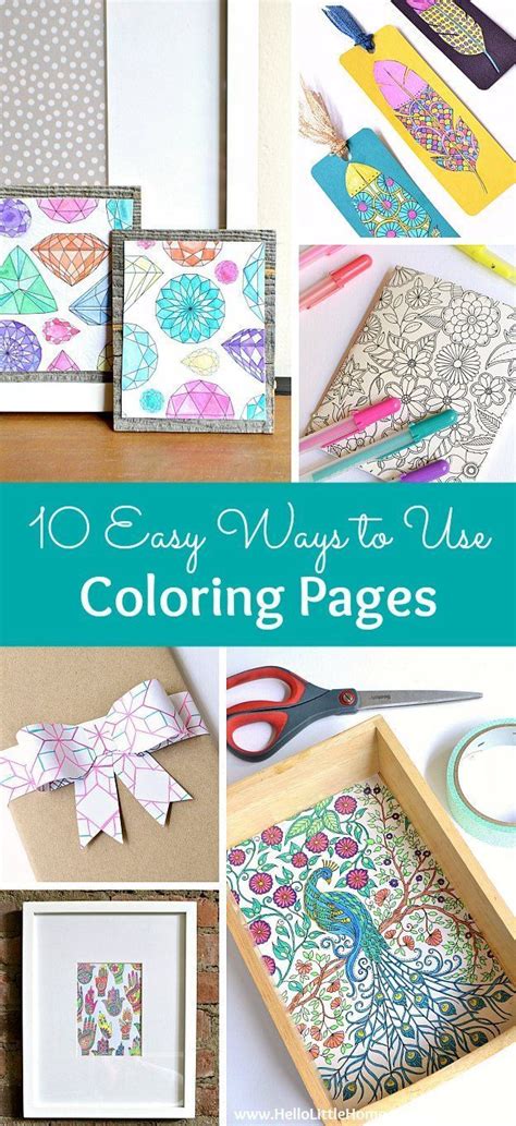 easy ways   coloring pages diy crafts  adults easy arts