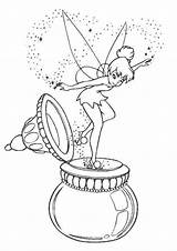 Tinkerbell Coloring Pages Disney Fairy sketch template