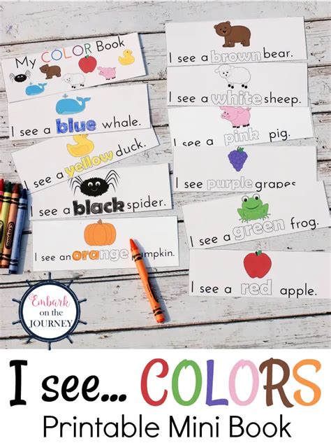 favorite books  teaching colors  printable