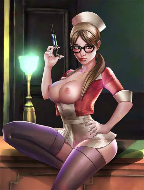 rule 34 areolae breasts female female only glasses looking at viewer