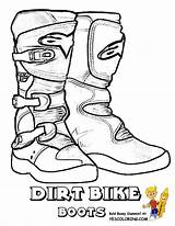 Coloring Pages Dirt Bike Boots Kids Helmet Rider Motocross Color Sheets Rough Colouring Drawing Popular Motorcycle Printable Draw Getcolorings Choose sketch template