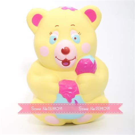 pcs squishy bear strawberry charms scented bread charms slow rising aliexpress