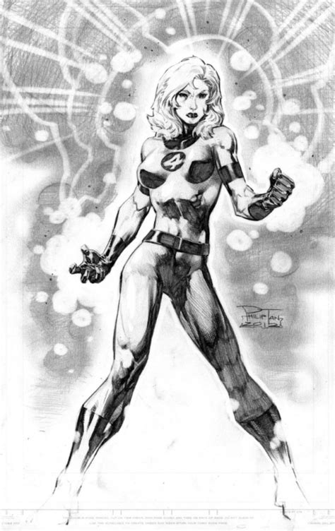 invisible woman pinup by philip tan in comicart fan s available for sale or trade comic art