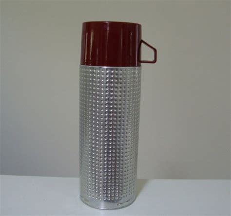 vintage thermo king aluminum 1 quart thermos model 71a