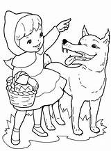 Hood Red Riding Coloring Little Pages Wolf Cartoon Kids Realistic Color Getdrawings Getcolorings Pup Ridding Colorings Choose Board Adult sketch template