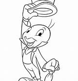 Cricket Coloring Pages Jiminy Getcolorings Printable Color Getdrawings Print sketch template