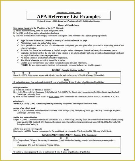 template  word   reference list templates