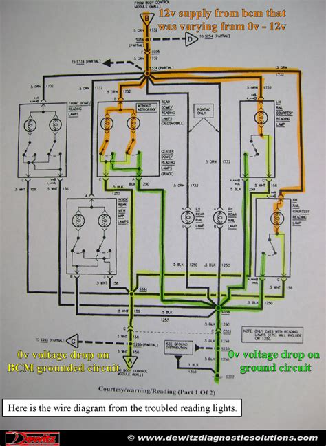 buick lesabre interior lighting wire diagram dewitz diagnostic solutions automotive