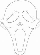 Coloring Halloween Masks Pages Scary Printable Face Popular sketch template