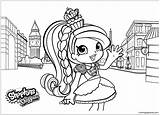 Shopkins Coloring Pages Shoppies Dolls Girl Online Shoppie Color Print Europe Coloringpagesonly Getdrawings Getcolorings Printable sketch template
