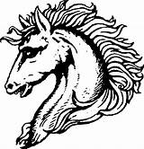 Horse Head Clipart Heraldic Cliparts Drawing Getdrawings Transparent Webstockreview sketch template