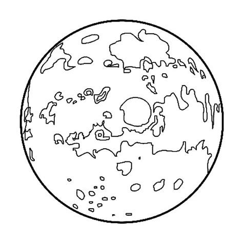 draw planet mars coloring pages color luna