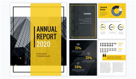annual report design cover gambaran