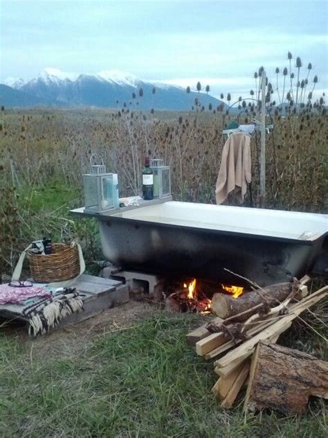 pin by bea herzberg on cabin life outdoor tub outdoor