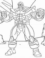 Thanos Coloriages sketch template