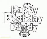 Birthday Happy Coloring Pages Papa Printable Dad Kids Color Getcolorings Print sketch template