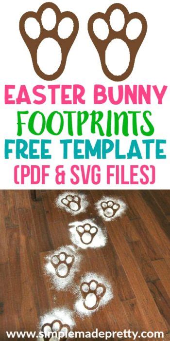 printable bunny feet  printable bunny feet template  bunny