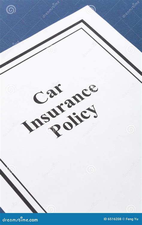 car insurance policy royalty  stock  image