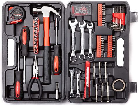 amazoncom cartman  piece tool set general household hand tool kit  plastic toolbox