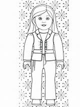 Coloring Doll American Girl Pages Printable Print Printables Julie Standing Kids Dolls Girls Color Sheets Para Clothes Cute Popular Colorear sketch template
