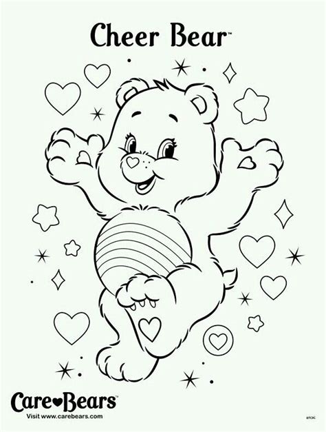 cheer bear coloring pages coloring pages
