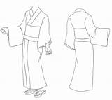 Kimono Drawing Sketch Draw Drawings Sketches Paintingvalley sketch template