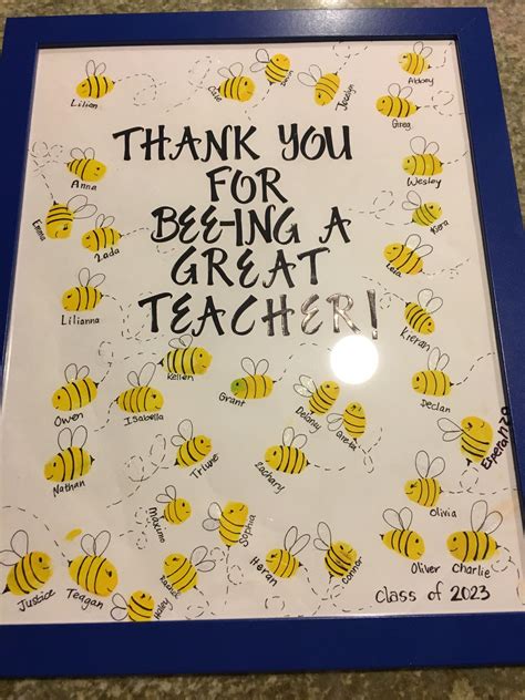 bee ing  great teacher  printable