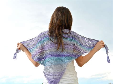 knit shawlette pattern mama   stitch