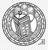 Doctor Who Pages Coloring Clipart Dr Printable Size Colouring Drawing Dalek Line Transparent Pinclipart Adults Report Clipartkey sketch template