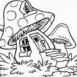 Coloring Pages Stoner Mushroom Trippy Drawing House Mushrooms Printable Easy Drawings Cartoon Tumblr Print Color Sheets Kids Abstract Clipart Mandala sketch template