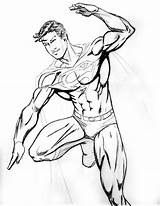 Superboy Wip sketch template