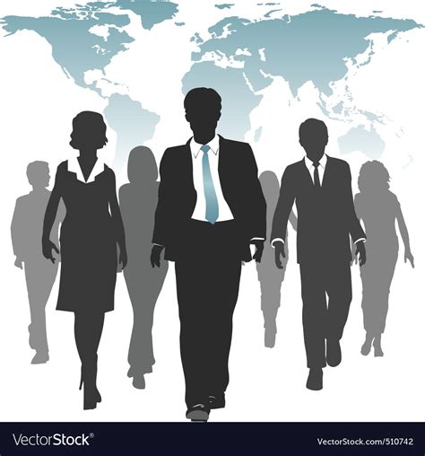 business people silhouettes royalty free vector image