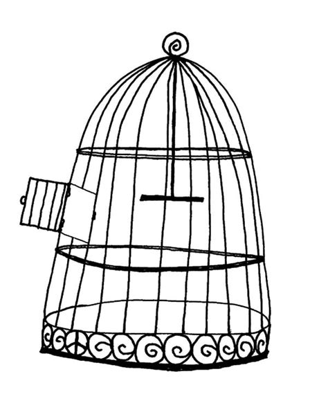 bird cage coloring pages  kids  place  color