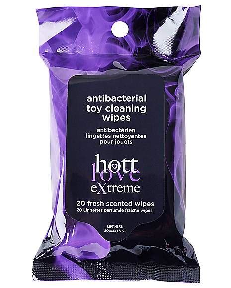 antibacterial sex toy cleaning wipes hott love extreme spencer s