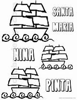 Pinta Ship Printables sketch template
