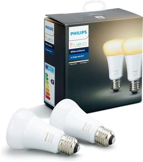 bolcom philips hue lampen  duopack white ambiance