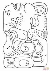 Mayan Colorare Disegni Glyph Totem Glyphs Supercoloring Ottiche Illusioni Glifo Civilization Priests Kidsuki Mesoamerican Rituals Depicting Pottery Designlooter sketch template