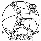 Basketball Mandalas Joueur Ballon Warriors Simple Gratuits Facile Basetball Populaires Fille Coloriez Dessins sketch template
