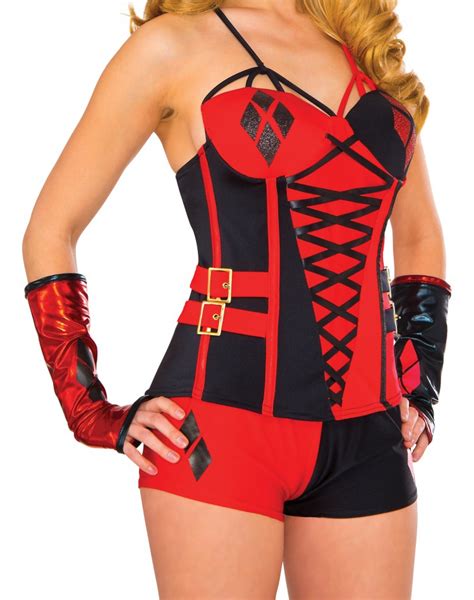 harley quinn deluxe corset dc comics costume
