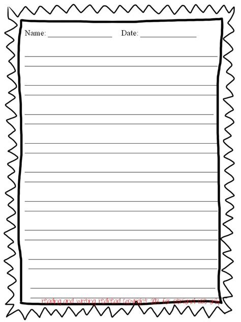 writing border paper clipart