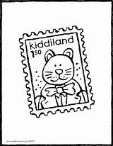 Postzegel Kleurplaten sketch template