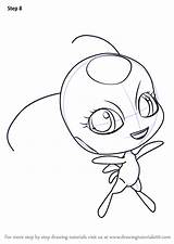 Miraculous Ladybug Tikki Kwami Drawingtutorials101 Kwamis Plagg Tutorials Noir Ste sketch template