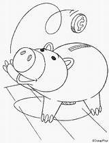 Coloring Pages Toy Story Hamm sketch template