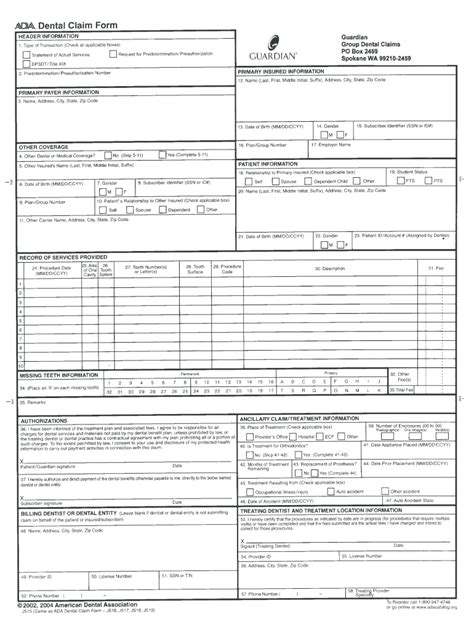 Dental Claim Form Fill Out And Sign Printable Pdf Template Signnow