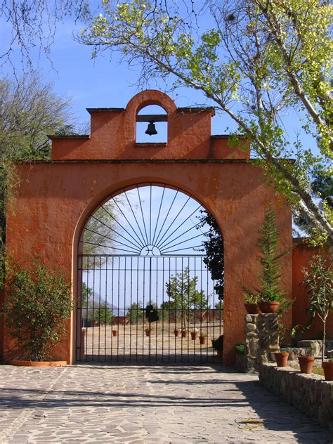 spanish hacienda entrance view  exclusively represented properties snell real