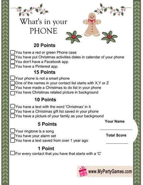 whats   phone christmas game printable christmas games school