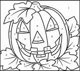 Coloring Number Color Halloween Pages Numbers Pumpkin Printable Kids Printables Mosaic Fall Coloriage Games Music Coloritbynumbers Magique Print Puzzle Pumpkins sketch template