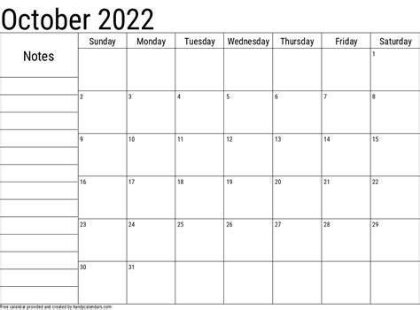 october calendars handy calendars