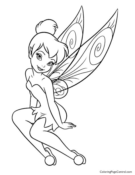 tinkerbell  coloring page coloring page central